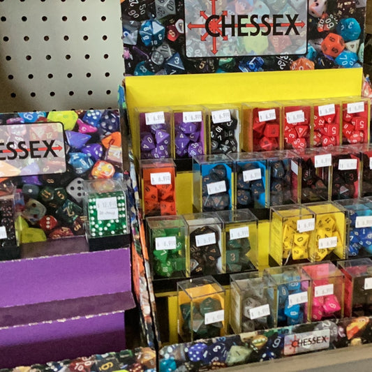 Chessex Dice ( under mousepad)