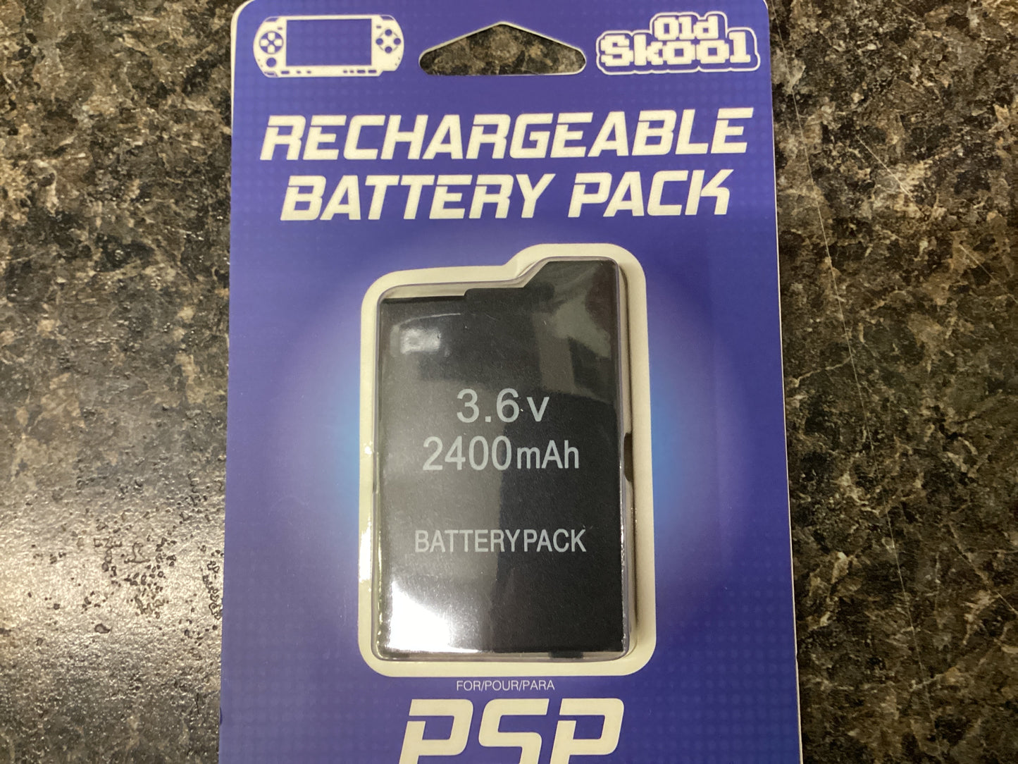 Oldskool PSP rechargeable battery pack 2400 mAH