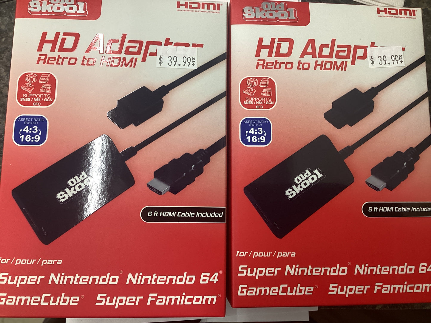HD Adapter Retro to HDMI SNES/N64/GC/SFamicon