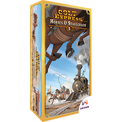 Colt Express Horses and Stagecoach