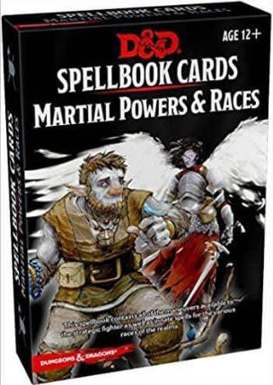 Spellbook Cards Martial Powers & Races D&D